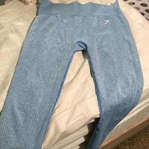 Blue gym shark leggings